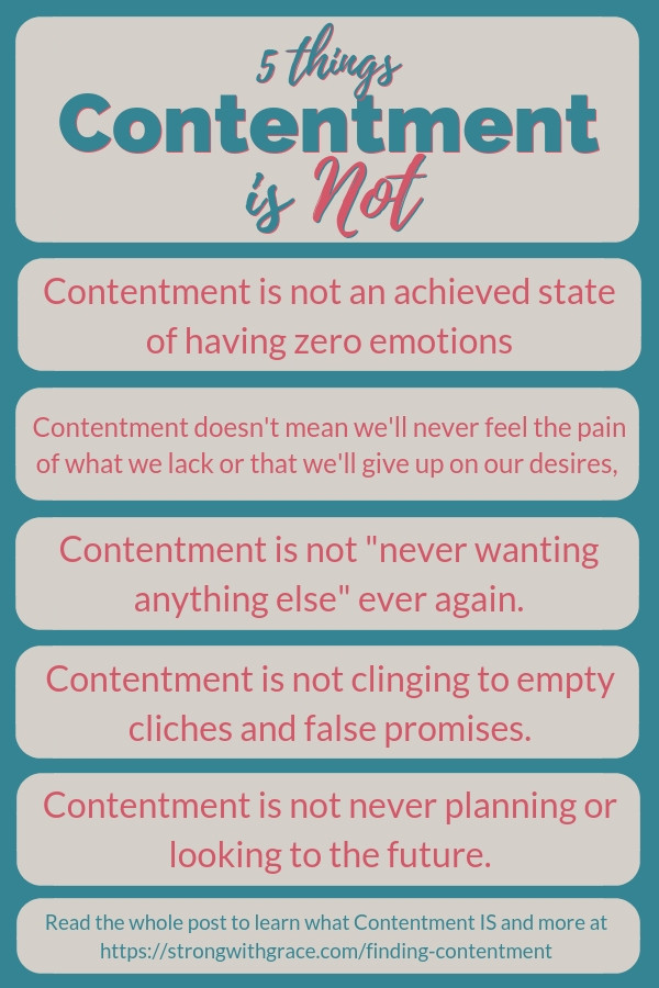 5 Things Contentment Is Not