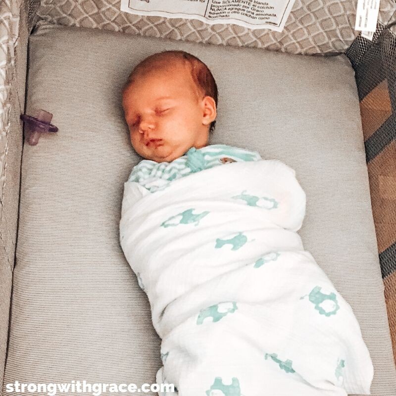 Getting newborn to store sleep