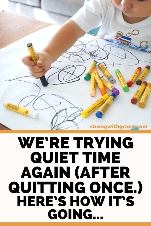 We’re Trying Quiet Time Again
